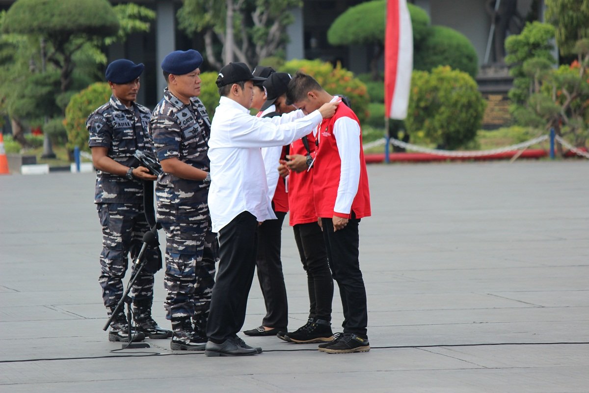 Pelepasan peserta Bhakesra