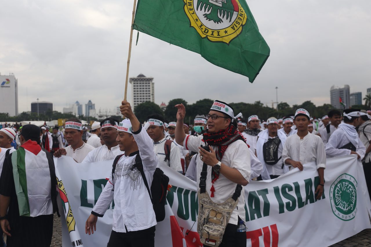 LDII Ikut Bela Palestina di Monas