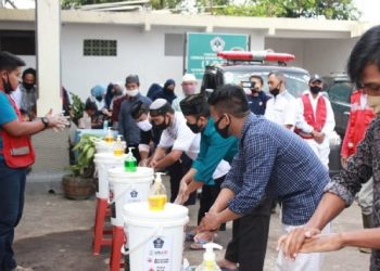 LDII dan PMI Sukabumi Latih Adaptasi Kebiasaan Baru (AKB)