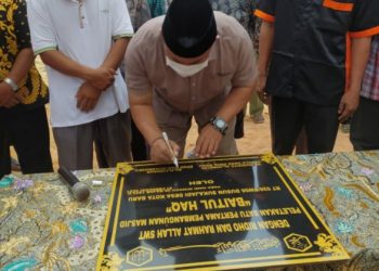 DPRD Rohul Resmikan Pembangunan Masjid Warga LDII Kota Baru