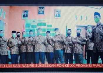 Beri Dukungan PON XX Papua, LDII Kabupaten Nabire Gelar Doa Bersama