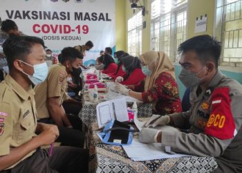 Bersama Polda Lampung, Yayasan Nurul Huda Sukses Selenggarakan Vaksinasi Covid-19 Dosis Kedua