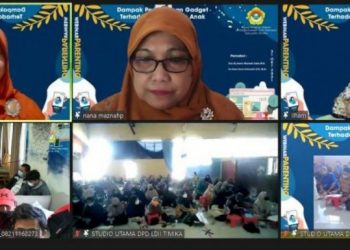 Webinar Parenting LDII Mimika, Ajak Bijak Gunakan Gadget