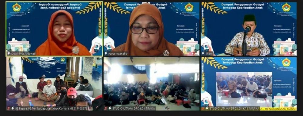 Webinar Pendidikan LDII Timika. Foto: Kiriman Daerah.