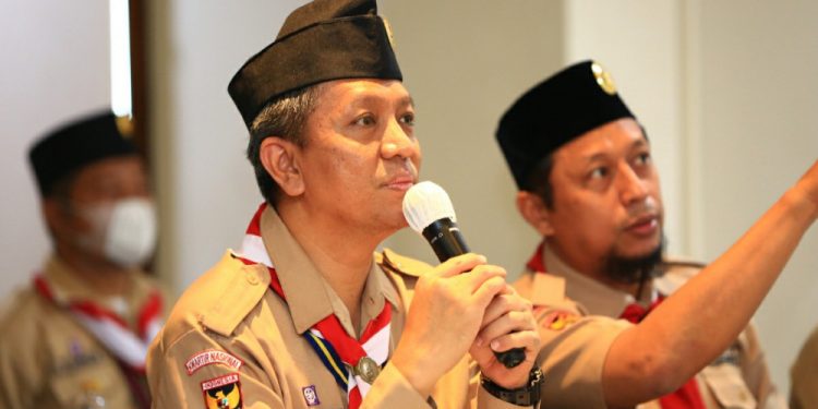 Sako SPN menunjuk Herlan Maulana sebagai Pinsakonas baru periode 2021-2026 dalam Rakor Sako SPN di Minhajurrosyidin, Jakarta Timur kemarin (21/11). Foto: LINES.