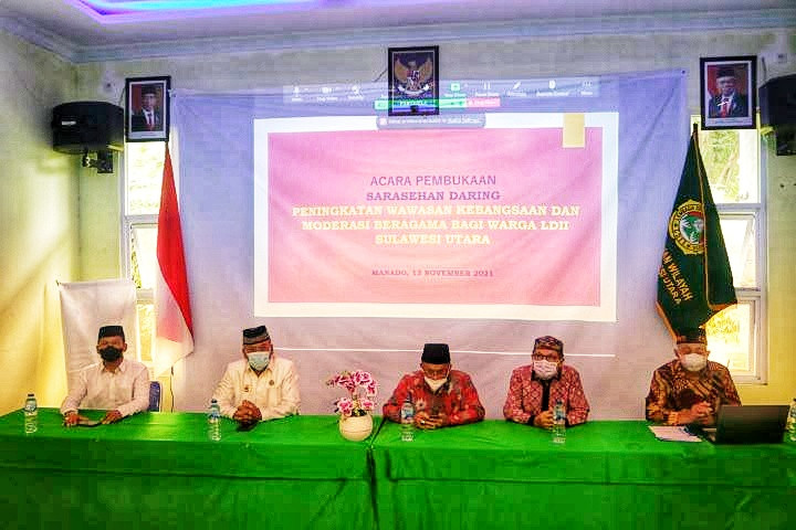 DPW LDII Sulawesi Utara menggelar Sarasehan Wawasan Kebangsaan dan Moderasi Beragama. Foto: Kiriman Daerah.