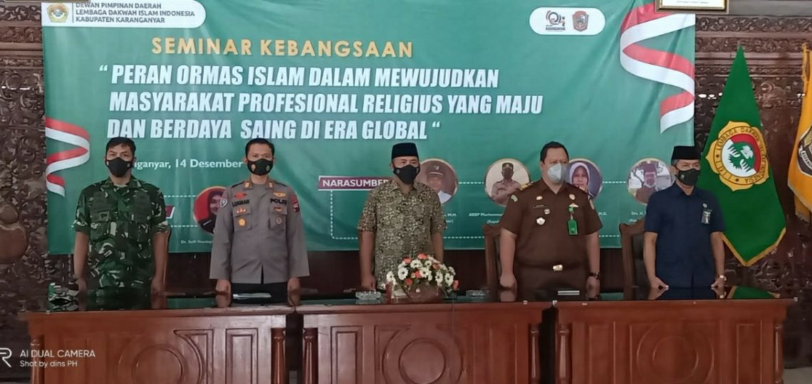 LDII Karanganyar gelar seminar membentuk karakter profesional religius. Foto: Kiriman Daerah.