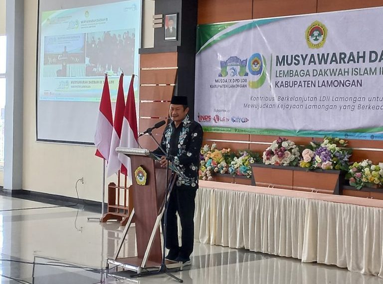 Bupati Lamongan membuka Musda IX LDII Lamongan. Foto: Kiriman Daerah.