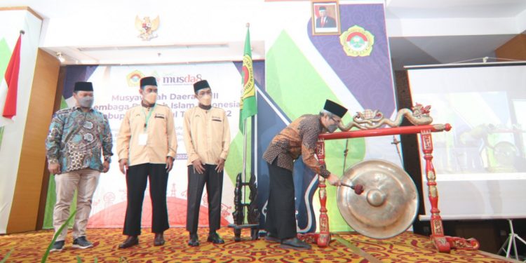 Bupati Bantul membuka Musda VIII LDII Bantul H. Abdul Halim Muslih, Minggu (13/2). Foto: LINES Yogya.