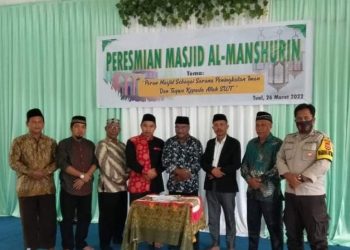 Untuk Meningkatkan Ibadah, Jelang Ramadan Masjid Al Manshurin Diresmikan