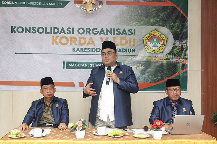 DPW LDII Jawa Timur (Jatim) menghadiri konsolidasi Koordinator Daerah (Korda) V, yang meliputi wilayah DPD LDII Kota Madiun, Kabupaten Madiun, Ngawi, Ponorogo, Magetan, dan Pacitan. Foto: Kontributor LINES.