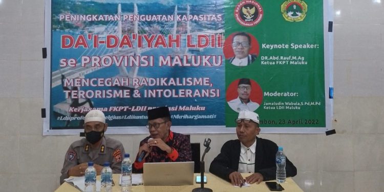 LDII Maluku menggelar peningkatan dan penguatan kapasitas para da'i. Foto: Kontributor LINES.