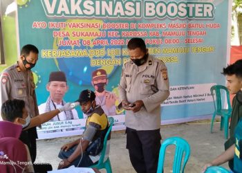 LDII Mamuju Tengah Bekerja Sama dengan Polsek Karossa Gelar Vaksinasi Booster