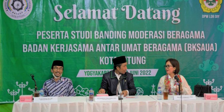 BKSAUA Kota Bitung melakukan studi banding ke LDII DIY. Foto: LINES.
