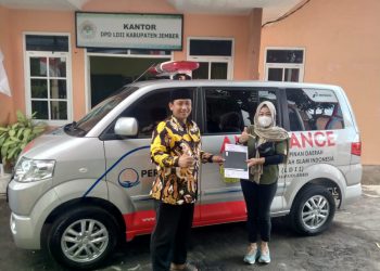 Dukung Kontribusi Sosial LDII Jember, Pertamina Hibahkan Ambulans