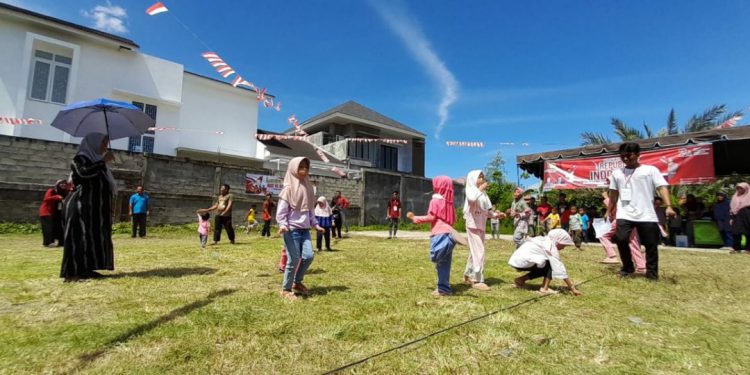 LDII Aceh menggelar upacara dan lomba agustusan sambut HUT RI ke-77. Foto: LINES.