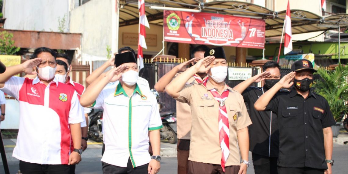 PC LDII Gambir Upacara Bendera. Foto: LINES.