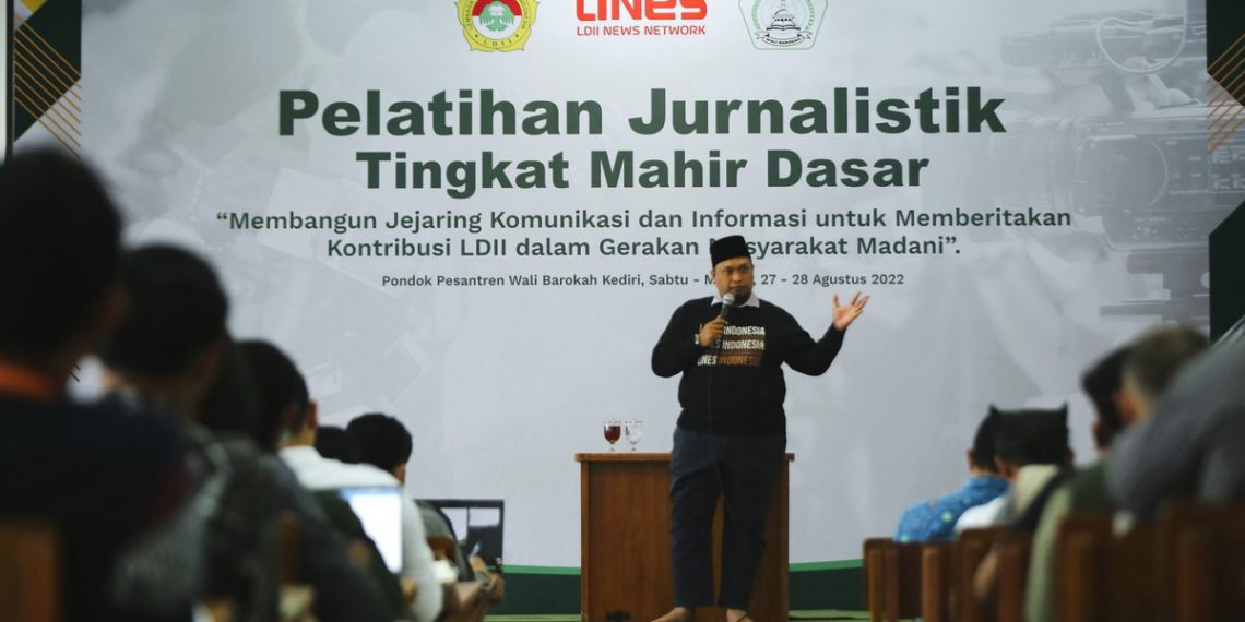 DPP LDII menggelar pelatihan jurnalistik tingkat mahir dasar di Ponpes Wali Barokah Kediri (27/8). Foto: LINES.