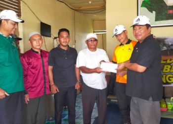 LDII Peduli Bencana Tanah Longsor Enok, Kirim Bansos dan Beri Motivasi