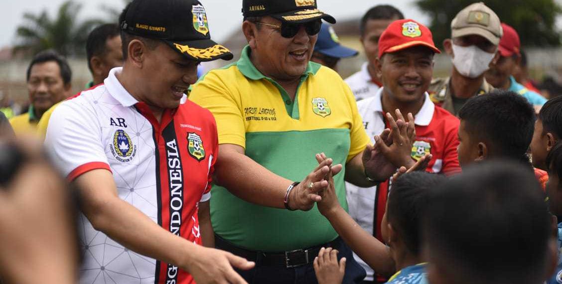 Forum Sepak Bola Generasi Indonesia (FORSGI) Provinsi Lampung menggelar Festival Piala Gubernur U-10 dan U-12. Foto: LINES.