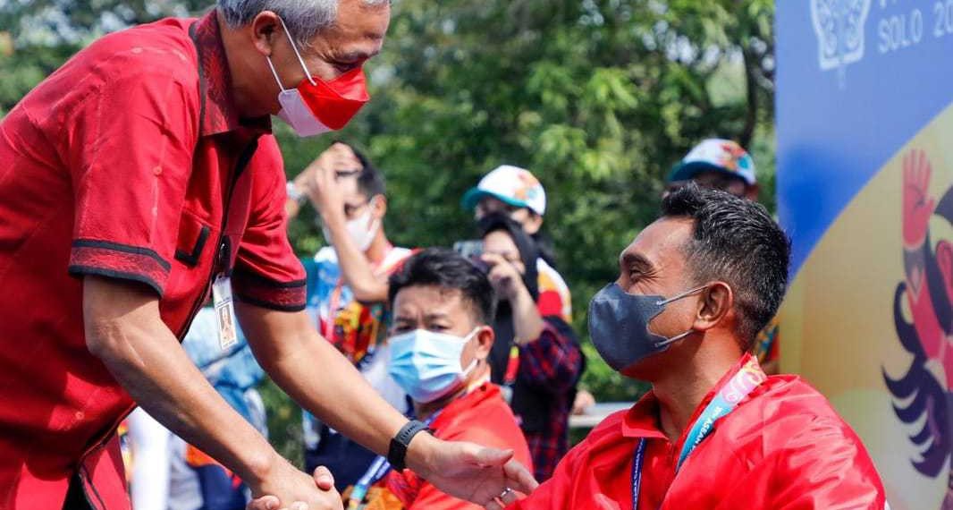 Fajar Nur Hadianto warga PC LDII Mranggen Kembang Arum, Demak, Jawa Tengah berhasil meraih satu medali emas dan dua perunggu dalam Asean Paragames 2022. Foto: LINES.