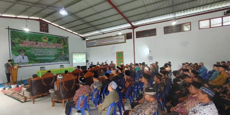 DPW LDII Provinsi Aceh menghelat “Rapat Kerja Wilayah (Rakerwil) tahun 2022”, di Gedung Serba Guna (GSG) DPD LDII Aceh Tengah. Foto: LINES.