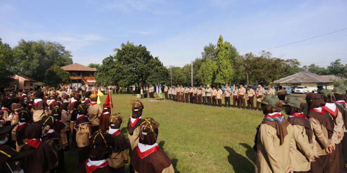 Sakocab SPN Kota Bekasi menggelar "Pesta Besar Siaga" (PBS) di Bumi Perkemahan, Cibubur, Jakarta Timur. Foto: LINES.