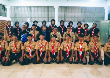 Pelepasan Pramuka Pangkalan Kanzul Mubaarok ke Kembesnas 2022