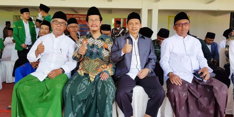LDII Kediri mengikuti perayaan Hari Santri Nasional di lapangan Candra Bhirawa. Foto: LINES.