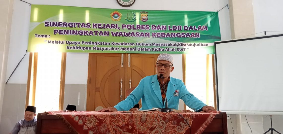 DPD LDII Kabupaten Bengkulu Utara menggelar pengajian rutin yang digelar di PC LDII Ketahun mengundang Kejati dan Polres Bengkulu Utara. Foto: LINES.