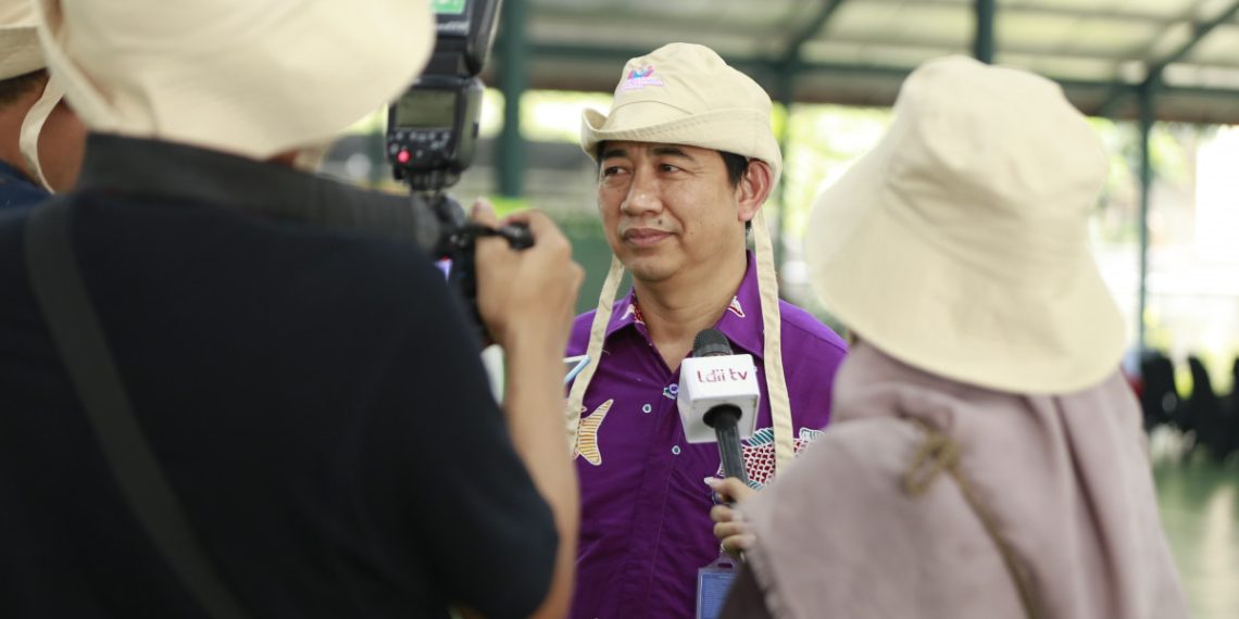 Direktorat Jenderal Penguatan Daya Saing Produk Kelautan dan Perikanan (Ditjen PDSPKP), Kementerian Kelautan dan Perikanan (KKP) Machmud Suteja mengatakan gemar makan ikan merupakan salah satu upaya mencegah stunting karena ikan mengandung protein, omega 3, asam amino. Foto: LINES.