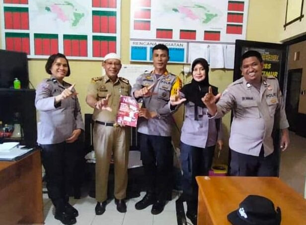 Audiensi LDII Luwu Timur dengan Kasat Binmas. Foto: LINES.