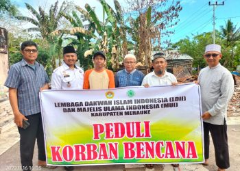 LDII dan MUI Merauke Berikan Bantuan untuk Korban Kebakaran