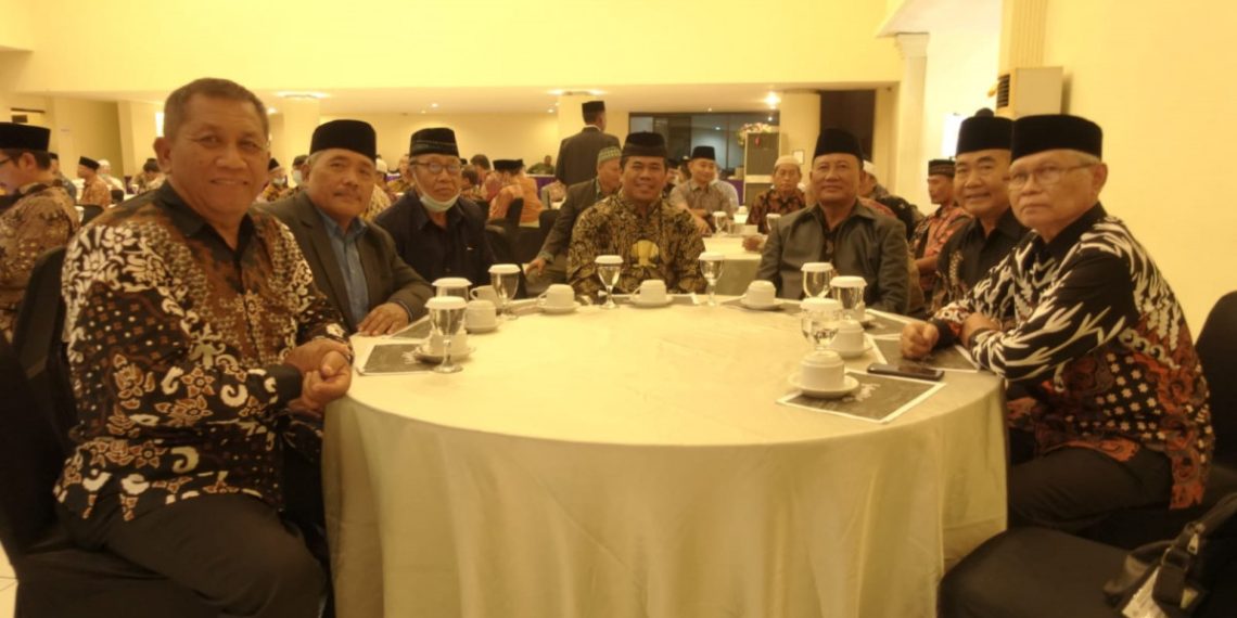 Pengurus DPD LDII Kabupaten Kediri, PC LDII se-Kediri Raya serta pondok pesantren di bawah naungan DPD LDII Kabupaten/Kota Kediri, menghadiri undangan sosialisasi UU Pesantren. Foto: LINES.