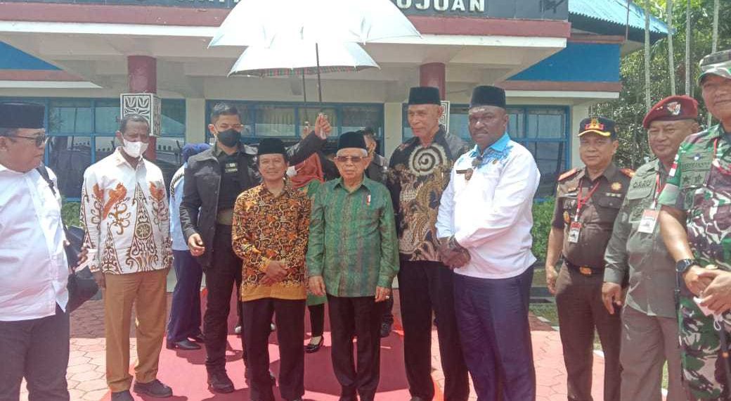 DPD LDII Kabupaten Merauke menghadiri undangan Pemda Merauke dalam rangka kunjungan kerja Wapres RI Ma’ruf Amin. Foto: LINES.