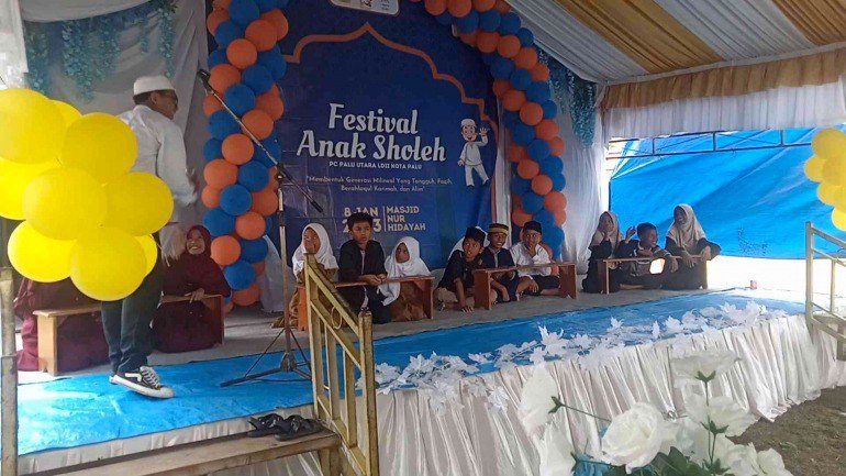 Pimpinan Cabang (PC) LDII Palu Utara menyelenggarakan Festival Anak Soleh (FAS) bertempat di Masjid Nurul Huda, Kelurahan Pantolon, Kecamatan Palu Utara, Kota Palu. Foto: LINES.