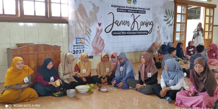 Tiga DPD LDII di Jawa Tengah, yaitu LDII Klaten, Boyolali dan Salatiga menyelenggarakan acara pengajian remaja usia menikah pada Minggu (22/1/2023).. Foto: LINES.