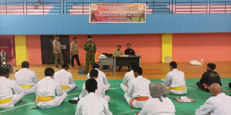 Persinas ASAD resmi menjadi anggota Ikatan Pecak Silat Seluruh Indonesia (IPSI) Kabupaten Kuantan Singingi, Sumatera Barat. Foto: LINES.
