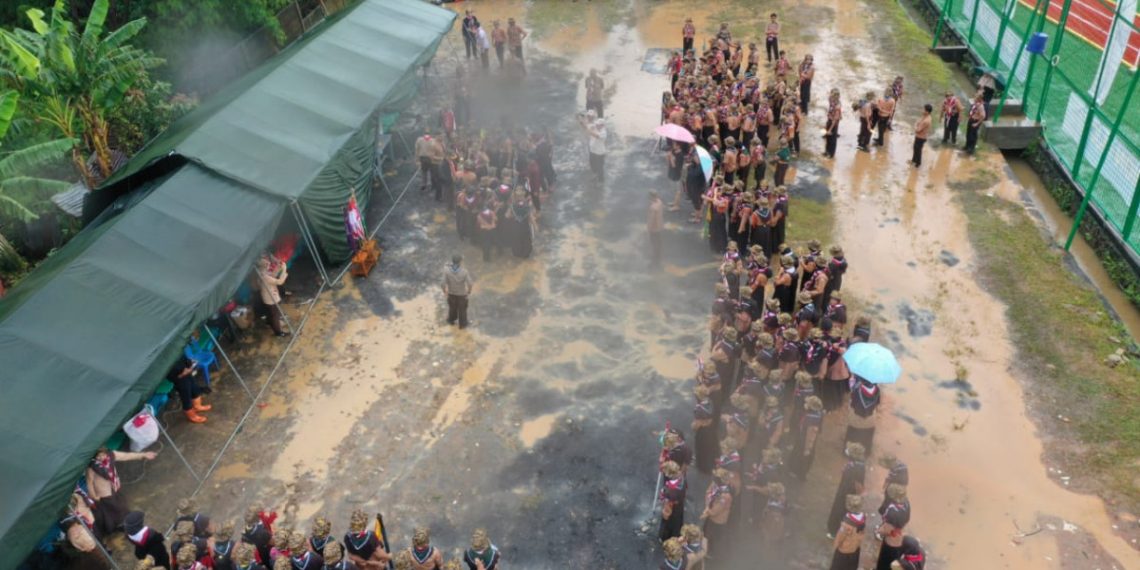 Perkemahan Akhir Tahun Sakocab SPN Kota Bekasi. Foto: LINES.