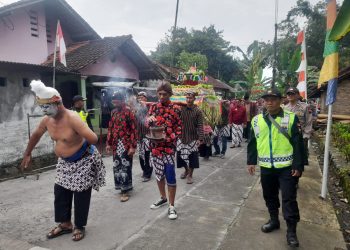 Senkom Mitra Polri Magelang Kawal Pencanangan Kampung Pancasila