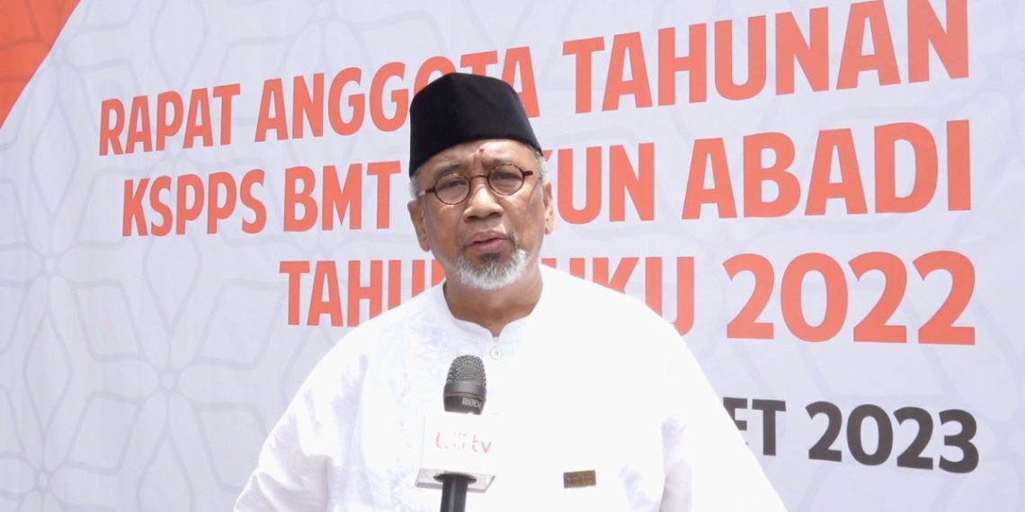 Koperasi Simpan Pinjam dan Pembiayaan Syariah (KSPPS) Baitul Mal wa Tanwil (BMT) Rukun Abadi menggelar Rapat Anggota Tahunan. Foto: LINES.