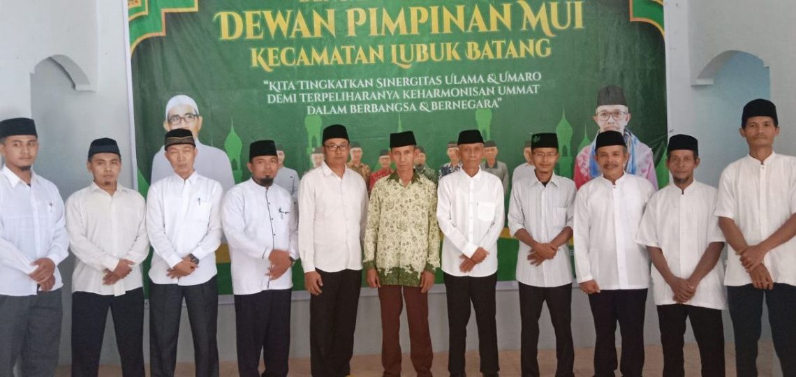 LDII menghadiri pelantikan pengurus MUI Lubuk Batang. Foto: LINES.