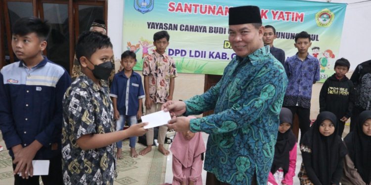 LDII Gunungkidul menggelar Ramadan Berbagi kepada yatim piatu dan duafa. Foto: LINES.
