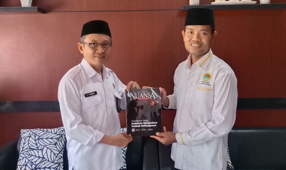 LDII Tanah Laut bersilaturrahim dengan Kemenag Tanah Laut membahas toleransi antar umat beragama. Foto: LINES.