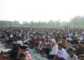 Camat Tawangsari Hadiri Salat Idul Fitri yang Digelar LDII Sukoharjo