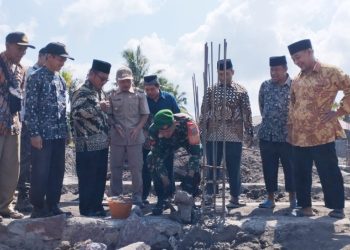 Camat Singkup Letakkan Batu Pertama Pembangunan Masjid Al Mubarokah Naungan LDII
