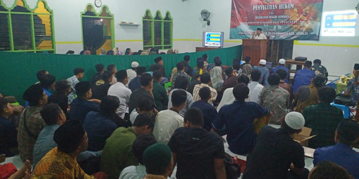 Sebanyak 150 warga LDII mengikuti sosialisasi 4 pilar kebangsaan yang diselenggarakan DPD LDII Kabupaten Nunukan bekerja sama dengan Kejaksaan Negeri. Foto: LINES.