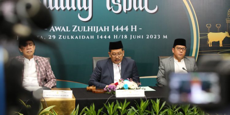 Kementerian Agama RI menetapkan 1 Zulhijjah 1444 H jatuh pada Selasa, (20/6). Foto: LINES.