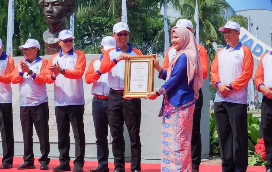 Tema tersebut adalah karya ASN Dinas Kebudayaan DKI Jakarata Yunita Irmania, yang juga warga LDII Jakarta Utara (Jakut). Foto: LINES.
