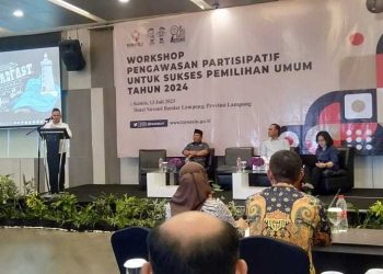 Wakil Sekretaris DPW LDII Lampung, Budi Pamungkas menghadiri undangan “Workshop Pengawasan Partisipatif Menuju Sukses Pemilihan Umum Tahun 2024”.
